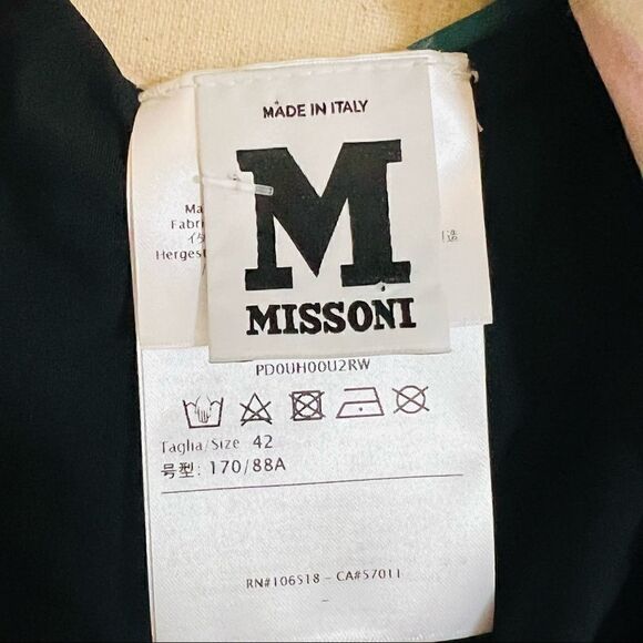 MISSONI Printed Halter One-Piece Swimsuit, Size 42 Euro (8 US) Multi Color,‎ NWT - Picture 11 of 15